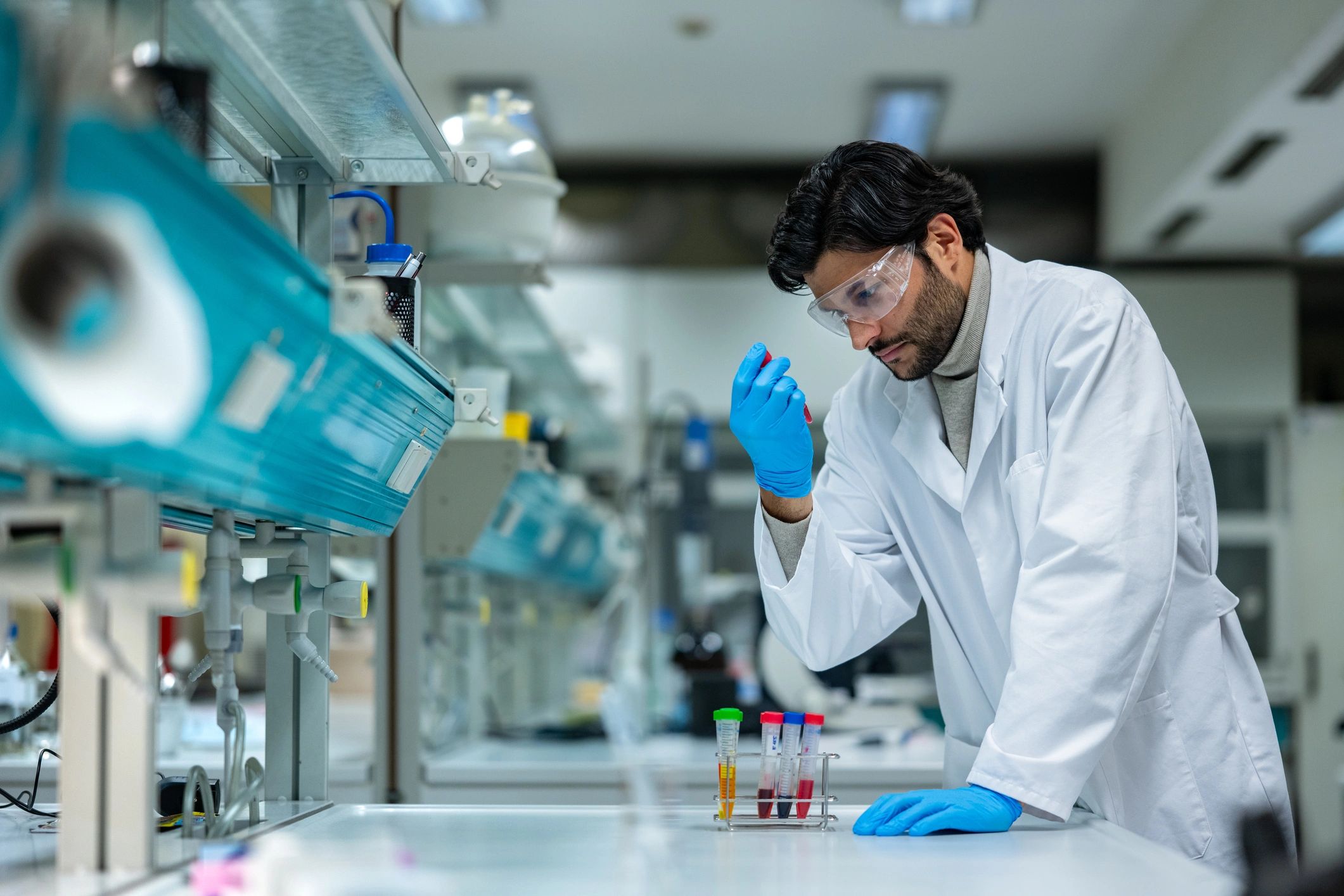 Scientist conducting laboratory research